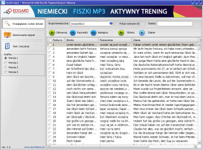 Lista nagrań i słówek